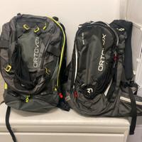 n.2 zaini Ortovox ABS Airbag valanga 32+7 e 20l