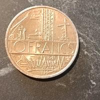 Moneta Francia 10 Francs 1979, Nichel ottone 