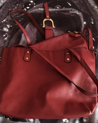 Borsa a spalla bordeaux