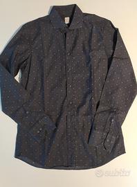 CAMICIA uomo colore Nero a pois BASTONCINO