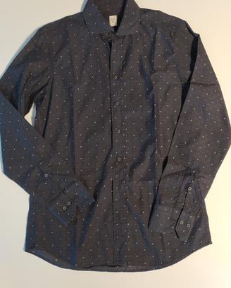 CAMICIA uomo colore Nero a pois BASTONCINO