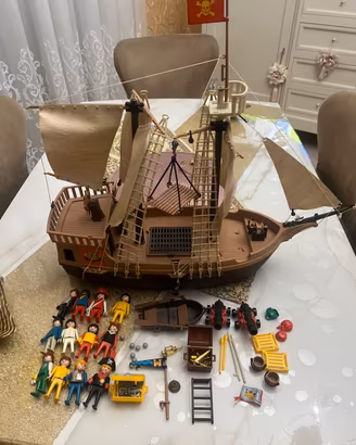 Nave Pirati Playmobil Vintage 3750 + Personaggi