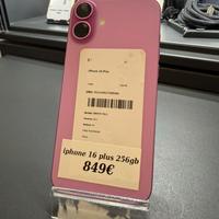 IPHONE 16 PLUS 256GB pari al nuovo