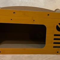 Tira graffi per gatti in legno e cartone pressato