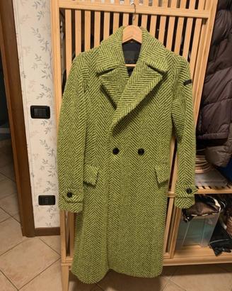 Cappotto donna verde nero