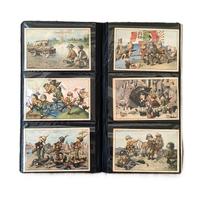 Rare cartoline satiriche 1941 firmate A.Bertiglia