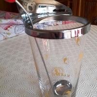 caraffa martini vintage con dosatore e cucchiaino