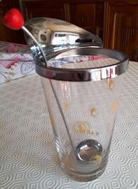 caraffa martini vintage con dosatore e cucchiaino