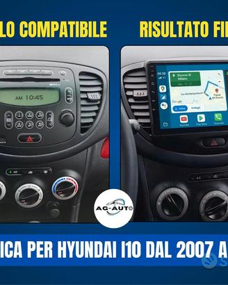 hyundai i10 KIT COMPLETO Autoradio Android 2din