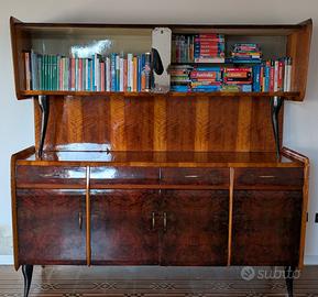 Mobile credenza libreria vintage anni '50/'60