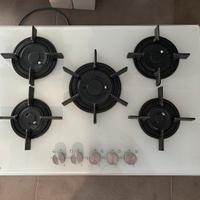 Piano Cottura Electrolux a Gas in Vetro Bianco