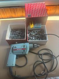 Trapano vintage Metabo con ferramenta inclusa