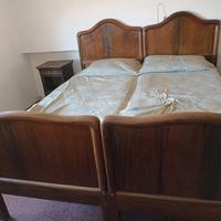 letto matrimoniale in legno massello 
