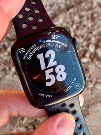 Apple Watch 7 45mm GPS Mezzanotte - crepa schermo