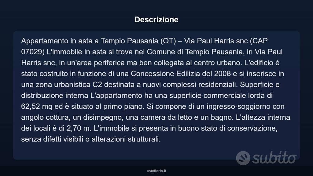 Appartamento – Tèmpiu/Tempio Pausania, Gallura Nord-Est Sardegna - Vista 5