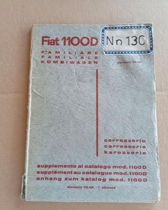 FIAT 1100 D Familiare Catalogo Ricambi Carozzeria