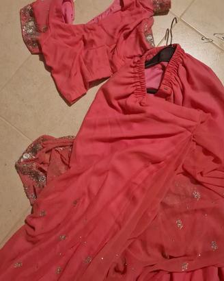 sari indiani  rosa 