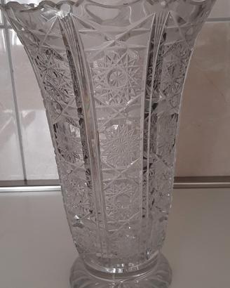 Vaso in cristallo di boemia