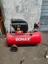 Compressore sonax 50 litri 2 CV doppio manometro