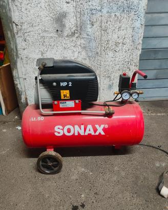 Compressore sonax 50 litri 2 CV doppio manometro