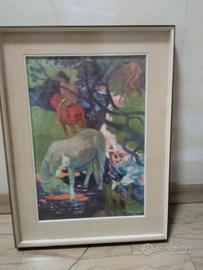 Copia Quadro di Gauguin "Le cheval blanc"