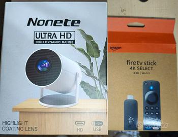 Proiettore Nonete Ultra HD + Amazon Fire TV Stick 