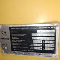 Pala gommata Komatsu wb70