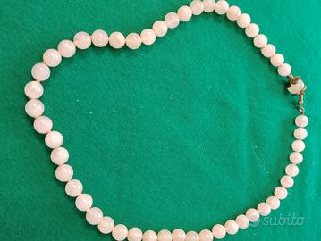 Collana di perle con gancio in argento 925