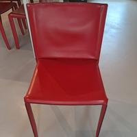 4 sedie mod. Piuma di Cattelan Italia rosse