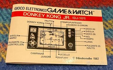 Game & Watch Nintendo Donkey Kong JR DJ101 manuale