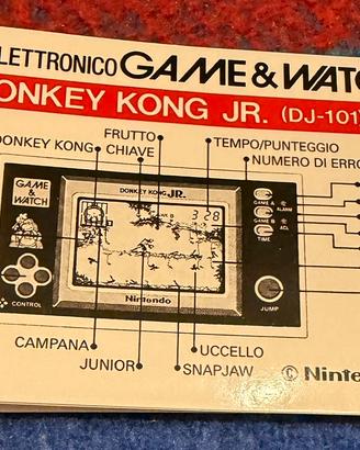 Game & Watch Nintendo Donkey Kong JR DJ101 manuale