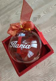 Pallina natale nome Ilaria