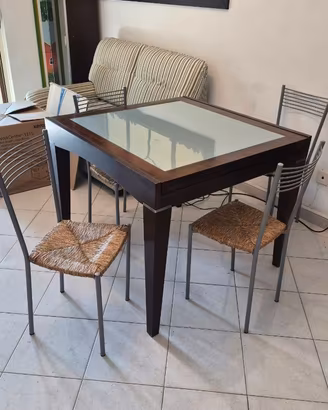 Soggiorno completo Divano letto, Tavolo, mobile TV