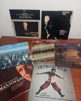Lotto 7 vinili vintage musica classica pianoforte 