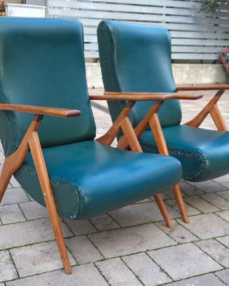 Poltrone  reclinabili Antonio Gorgone anni 50

