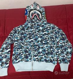 Felpa Bape Shark Camo Tg S