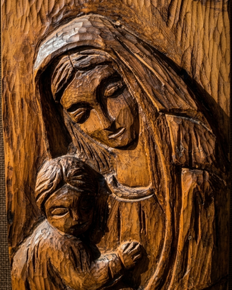 Madonna con Bambino in legno