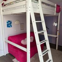 STRUTTURA PER LETTO A SOPPALCO CON MATERASSO