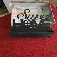 Portachiavi da parete Sweet Home con ganci