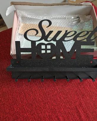 Portachiavi da parete Sweet Home con ganci