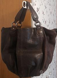 Borsa in pelle marrone Desiree Lupi