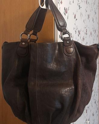Borsa in pelle marrone Desiree Lupi