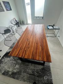 Postazione ufficio pranzo sedie scrivania tavolo