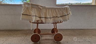 Culla bimbo in vimini