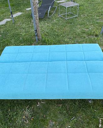 Divano letto moderno color turchese