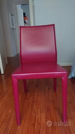 Sedie Pelle Cattelan bordeaux 