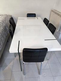 tavolo di design elegante 90x180 6/8 posti