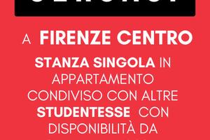Stanza singola Firenze centro per studentessa