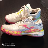 Scarpe Joma T Slam Lady 2202 White Fuchsia
