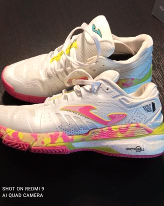 Scarpe Joma T Slam Lady 2202 White Fuchsia
